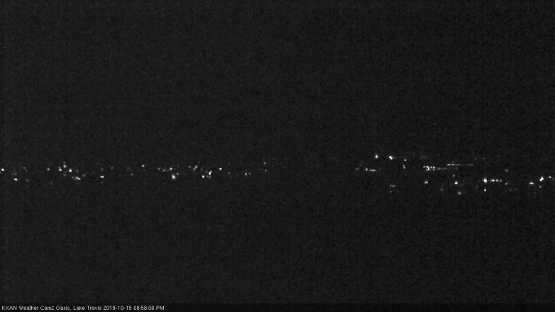 Lake Travis webcam, October 15, 2019 8:00 PM CT