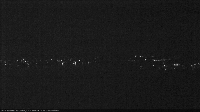 Lake Travis webcam, October 15, 2019 8:30 PM CT