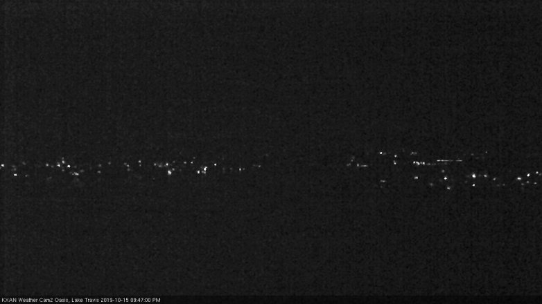Lake Travis webcam, October 15, 2019 8:50 PM CT