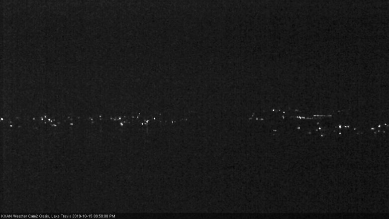Lake Travis webcam, October 15, 2019 9:00 PM CT