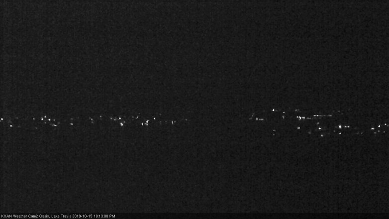 Lake Travis webcam, October 15, 2019 9:15 PM CT