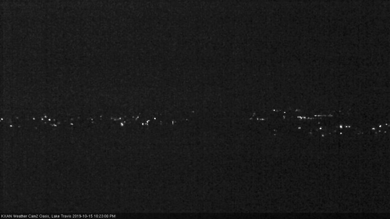 Lake Travis webcam, October 15, 2019 9:25 PM CT