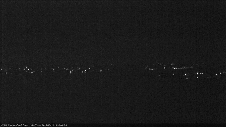 Lake Travis webcam, October 15, 2019 9:40 PM CT