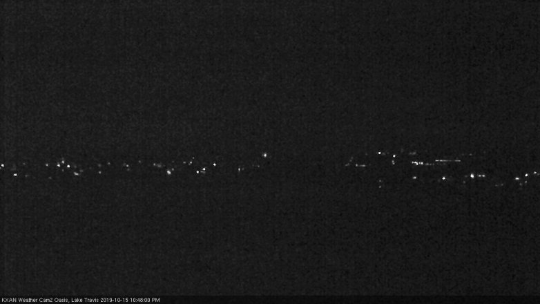 Lake Travis webcam, October 15, 2019 9:50 PM CT