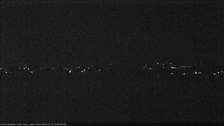 Lake Travis webcam, October 15, 2019 10:00 PM CT