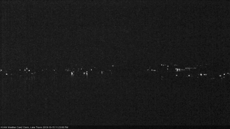 Lake Travis webcam, October 15, 2019 10:25 PM CT