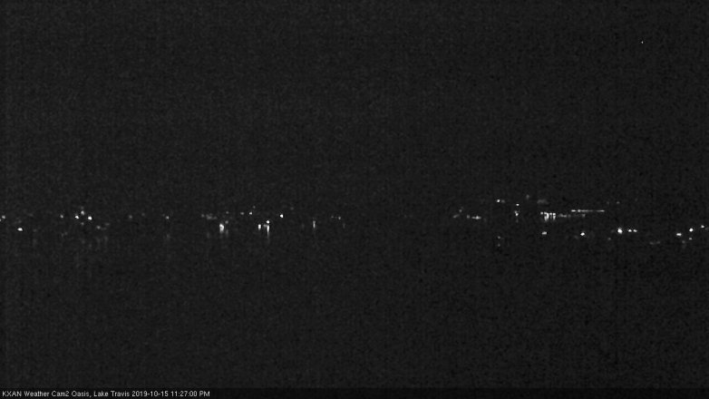 Lake Travis webcam, October 15, 2019 10:30 PM CT