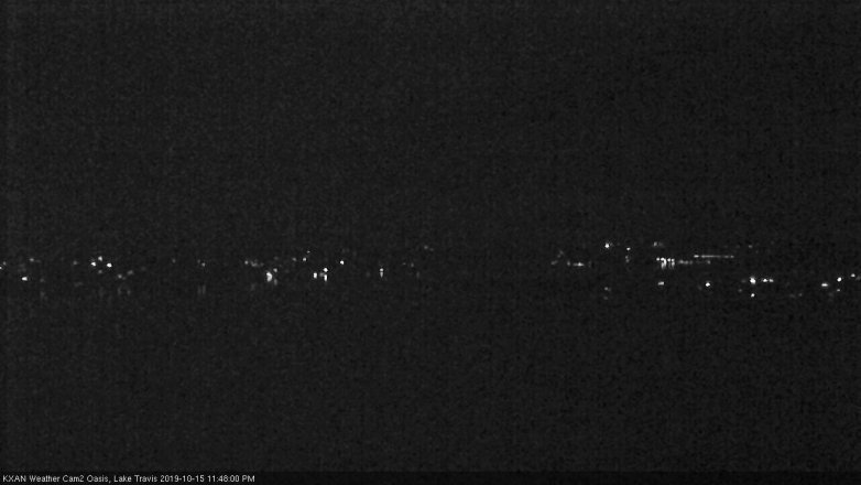 Lake Travis webcam, October 15, 2019 10:50 PM CT