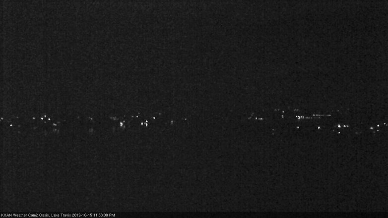 Lake Travis webcam, October 15, 2019 10:55 PM CT
