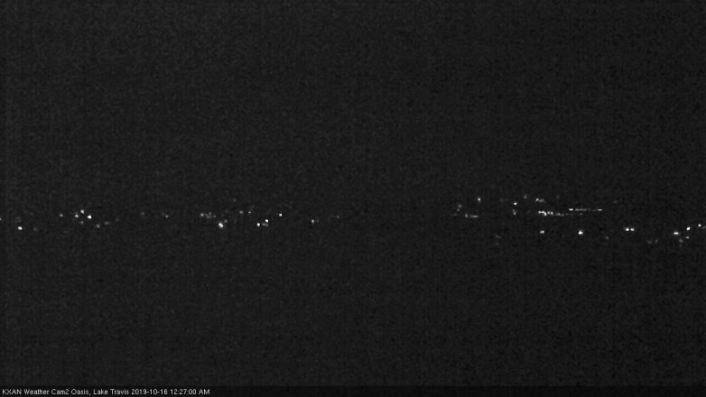 Lake Travis webcam, October 15, 2019 11:30 PM CT
