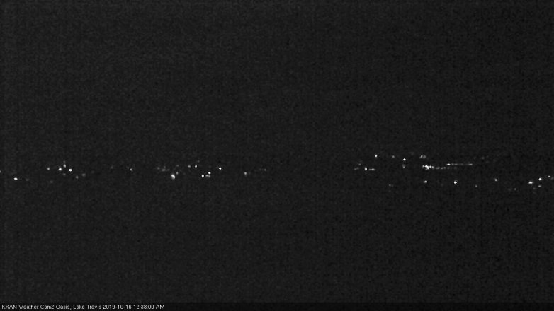 Lake Travis webcam, October 15, 2019 11:40 PM CT