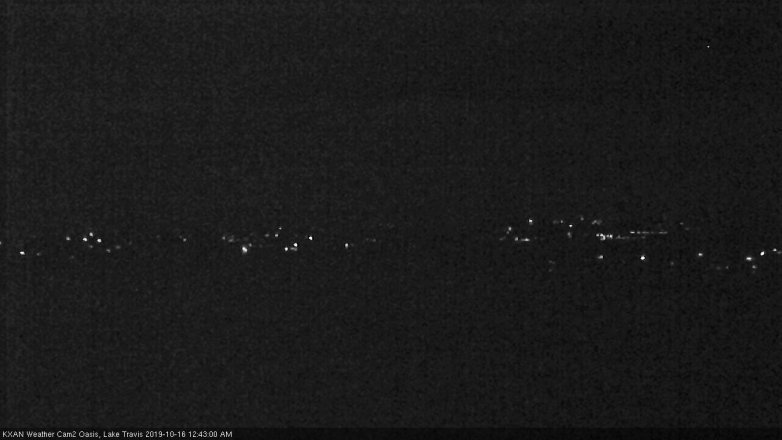 Lake Travis webcam, October 15, 2019 11:45 PM CT