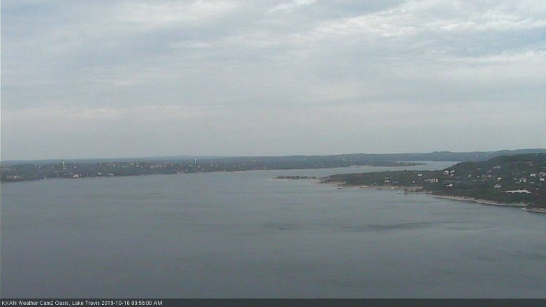 Lake Travis webcam, October 16, 2019 9:00 AM CT