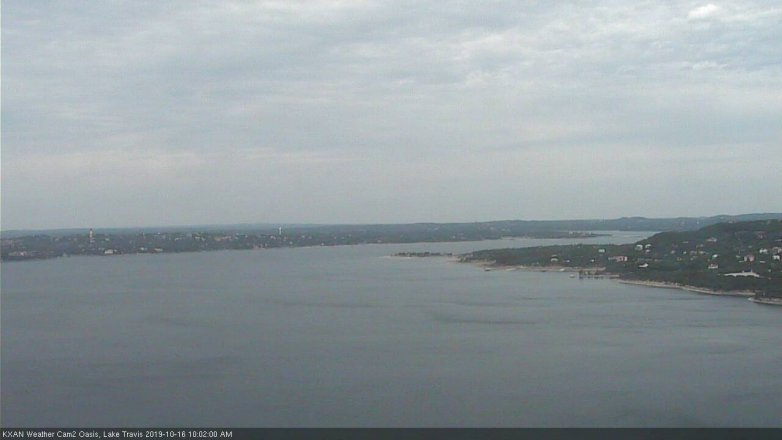 Lake Travis webcam, October 16, 2019 9:05 AM CT