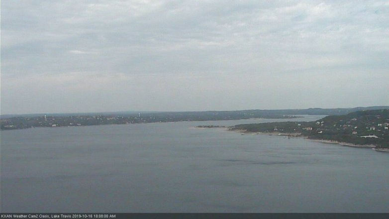 Lake Travis webcam, October 16, 2019 9:10 AM CT