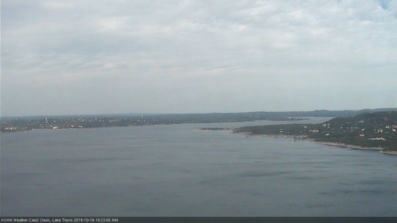 Lake Travis webcam, October 16, 2019 9:25 AM CT