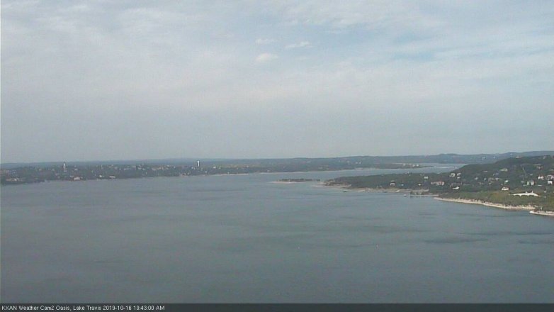 Lake Travis webcam, October 16, 2019 9:45 AM CT
