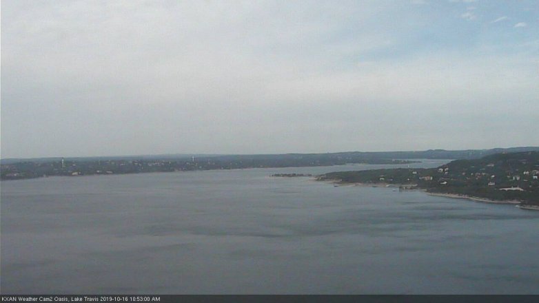 Lake Travis webcam, October 16, 2019 9:55 AM CT