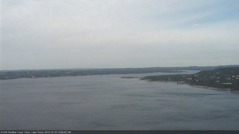 Lake Travis webcam, October 16, 2019 10:00 AM CT