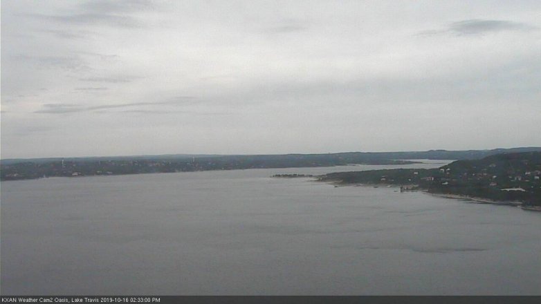 Lake Travis webcam, October 16, 2019 1:35 PM CT