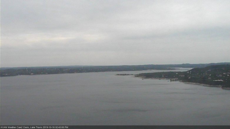 Lake Travis webcam, October 16, 2019 1:45 PM CT