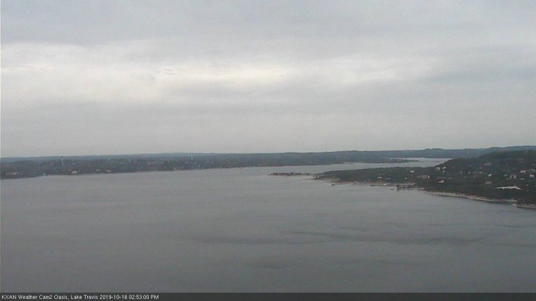 Lake Travis webcam, October 16, 2019 1:55 PM CT