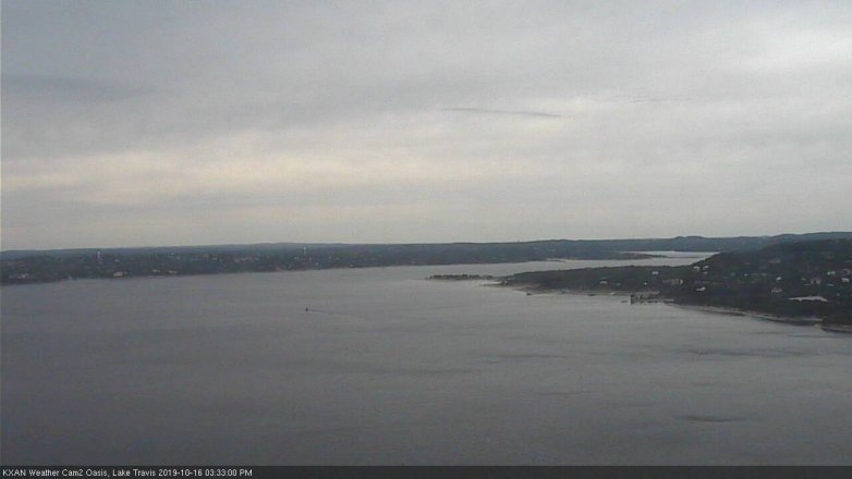 Lake Travis webcam, October 16, 2019 2:35 PM CT