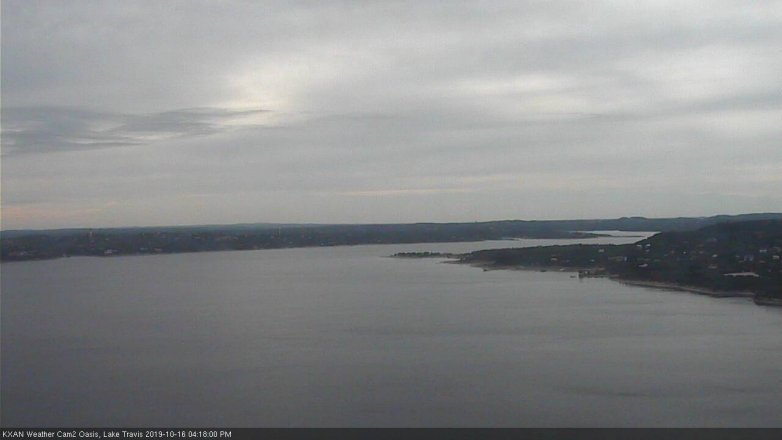 Lake Travis webcam, October 16, 2019 3:20 PM CT