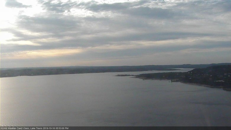 Lake Travis webcam, October 16, 2019 4:55 PM CT