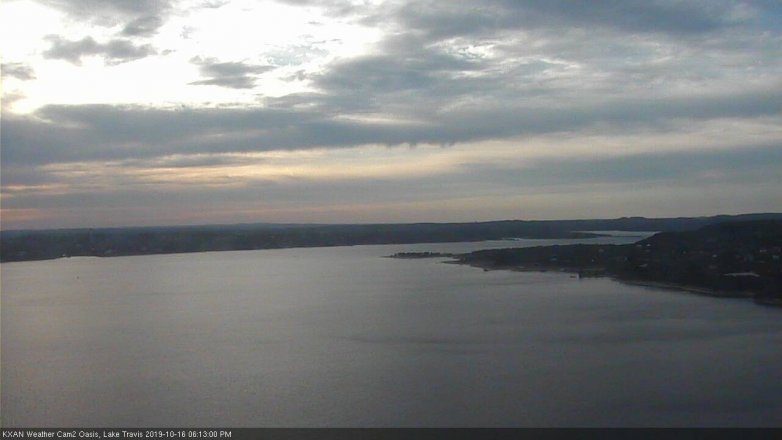 Lake Travis webcam, October 16, 2019 5:15 PM CT