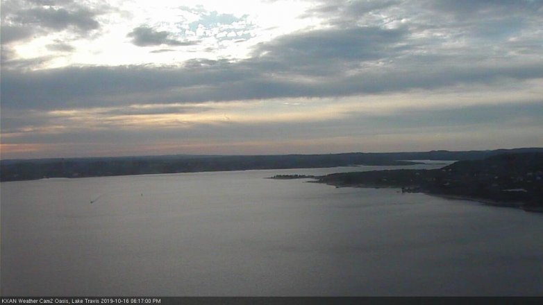Lake Travis webcam, October 16, 2019 5:20 PM CT