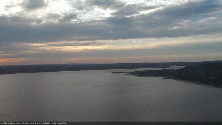 Lake Travis webcam, October 16, 2019 5:25 PM CT