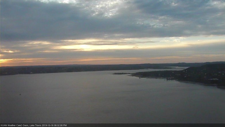 Lake Travis webcam, October 16, 2019 5:35 PM CT