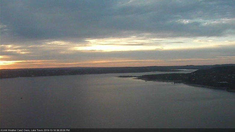 Lake Travis webcam, October 16, 2019 5:40 PM CT
