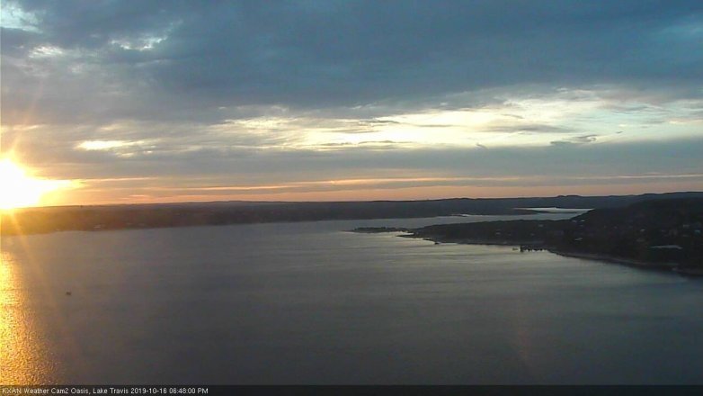 Lake Travis webcam, October 16, 2019 5:50 PM CT