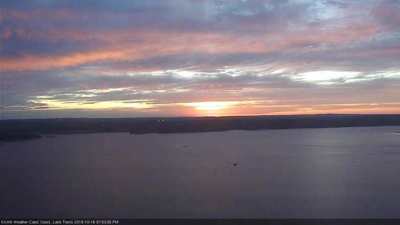 Lake Travis webcam, October 16, 2019 6:05 PM CT