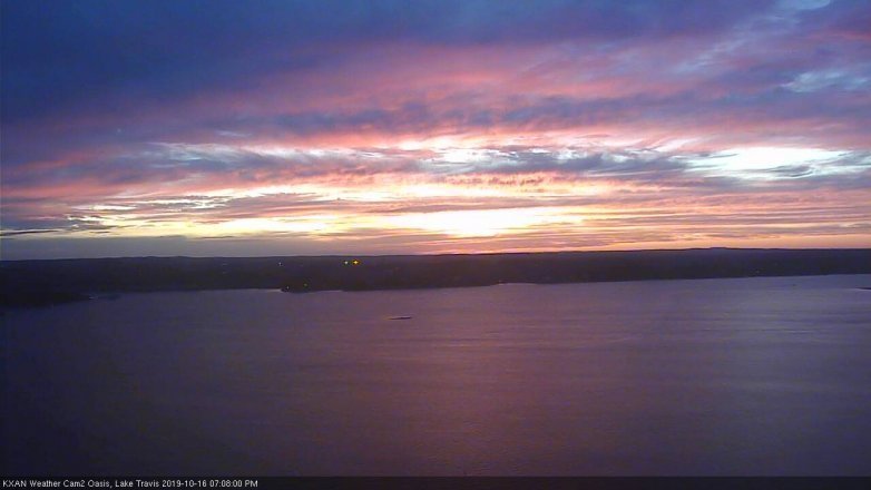 Lake Travis webcam, October 16, 2019 6:10 PM CT