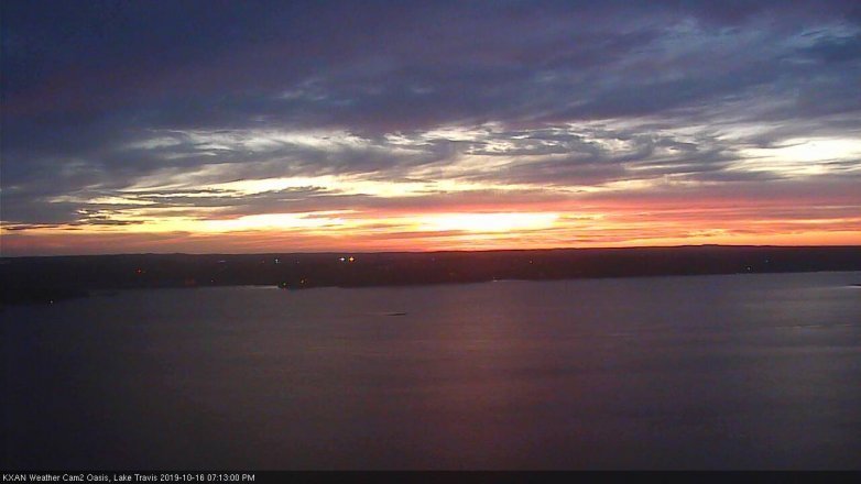 Lake Travis webcam, October 16, 2019 6:15 PM CT