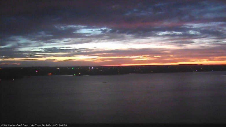 Lake Travis webcam, October 16, 2019 6:25 PM CT