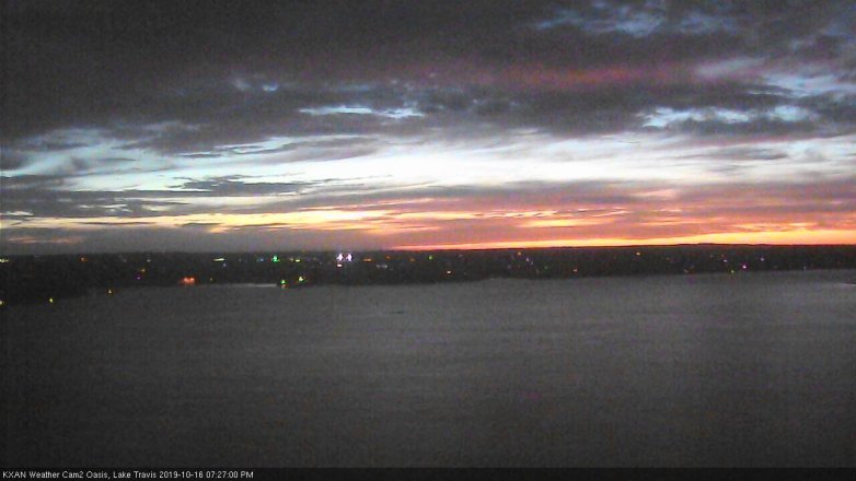 Lake Travis webcam, October 16, 2019 6:30 PM CT