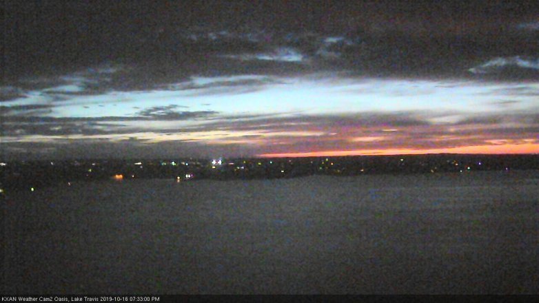 Lake Travis webcam, October 16, 2019 6:35 PM CT