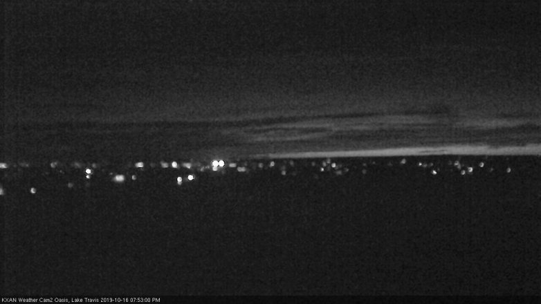 Lake Travis webcam, October 16, 2019 6:55 PM CT