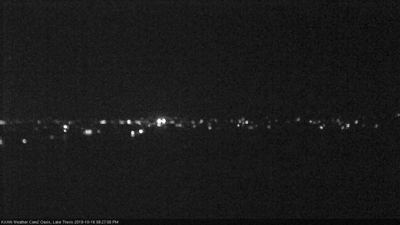 Lake Travis webcam, October 16, 2019 7:30 PM CT