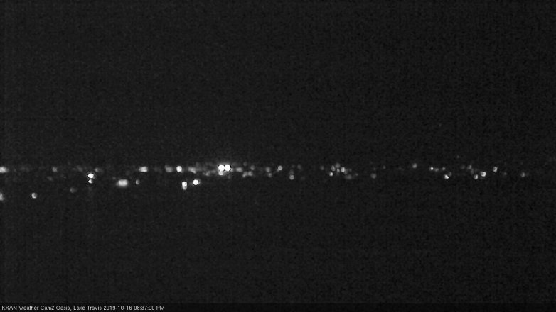 Lake Travis webcam, October 16, 2019 7:40 PM CT