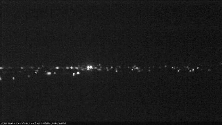 Lake Travis webcam, October 16, 2019 7:45 PM CT