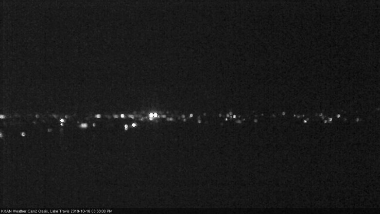 Lake Travis webcam, October 16, 2019 8:00 PM CT