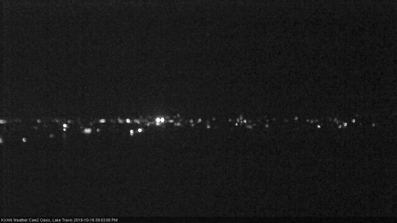Lake Travis webcam, October 16, 2019 8:05 PM CT