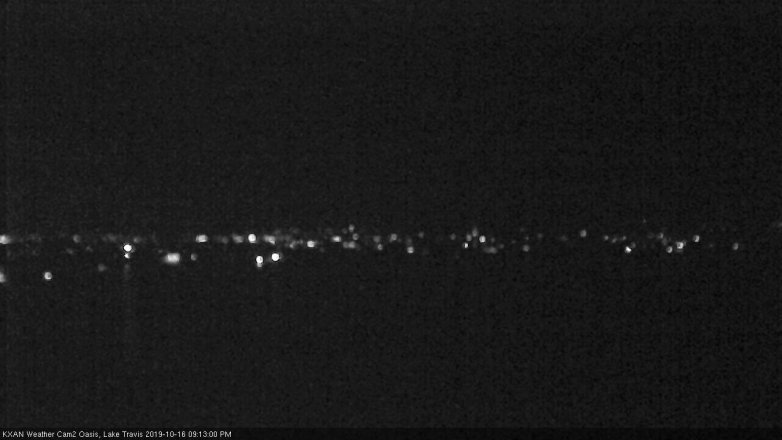 Lake Travis webcam, October 16, 2019 8:15 PM CT