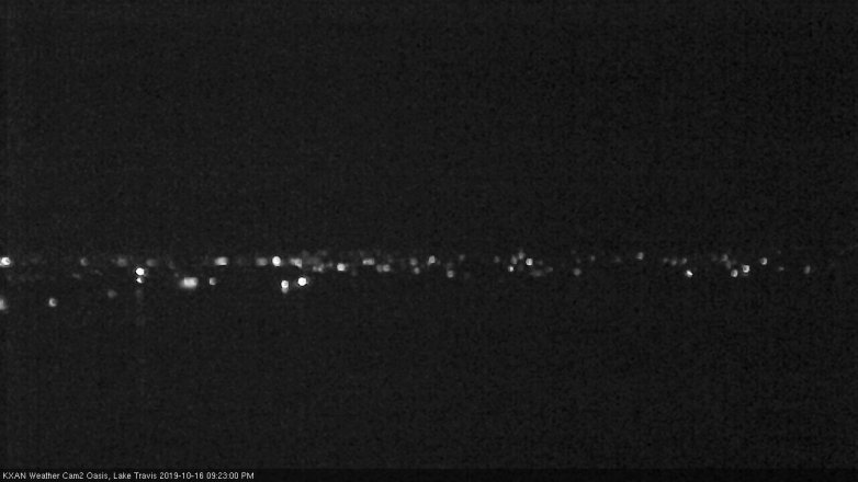 Lake Travis webcam, October 16, 2019 8:25 PM CT