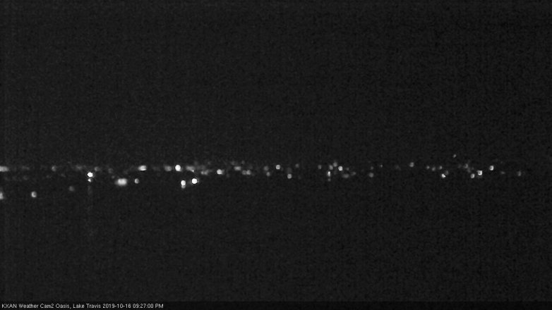 Lake Travis webcam, October 16, 2019 8:30 PM CT